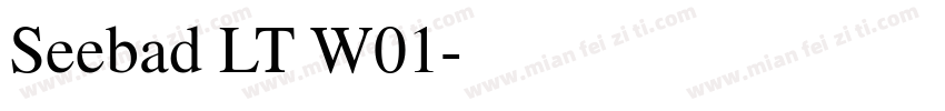 Seebad LT W01字体转换